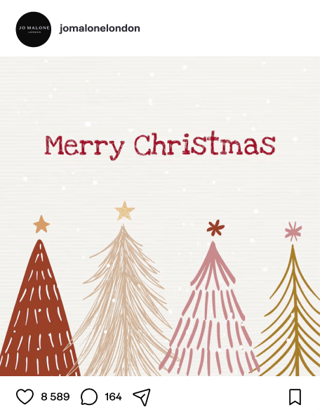 Social media post example