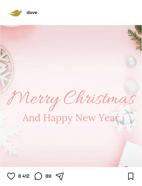 Social media post example