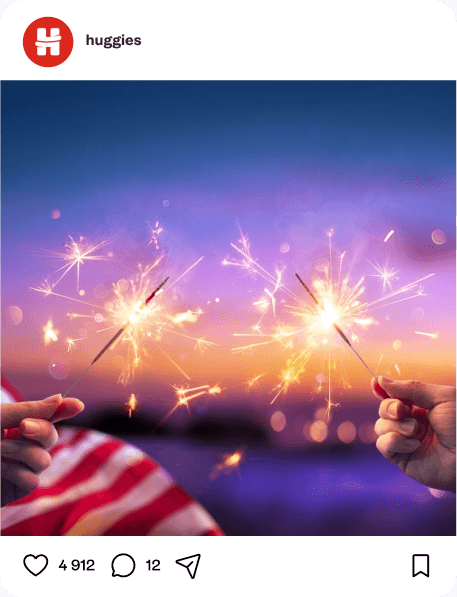 Social media post example