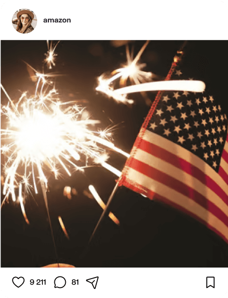 Social media post example