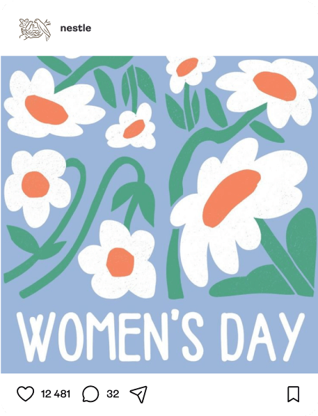 Social media post example